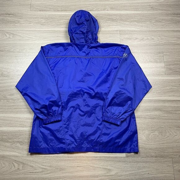 Vintage Wilson Jacket Mens Extra Large Bue Windbreaker Full Zip Hooded - Picture 6 of 10